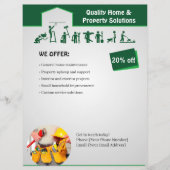 Home Services Flyer Template チラシ (正面)