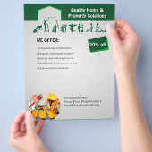 Home Services Flyer Template チラシ (手)