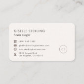 Home Stager Feminine Professional 名刺 (裏面)