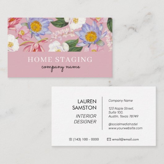 Home Staging Business Card 名刺 (正面/裏面)