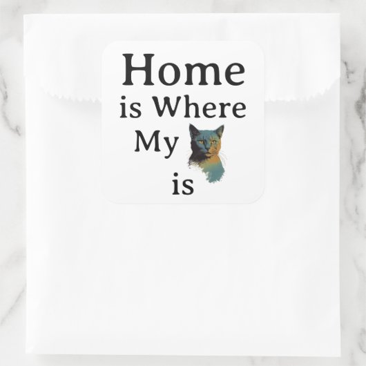 Home Sticker スクエアシール (バッグ)