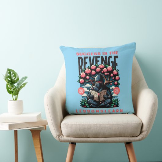 HOME SUCCESS REVENGE LESSONS LEARN THROW PILLOW  クッション (椅子)