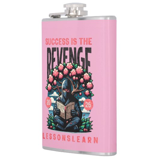 HOME SUCCESS REVENGE LESSONS LEARN VINYL FLASK フラスク (左)