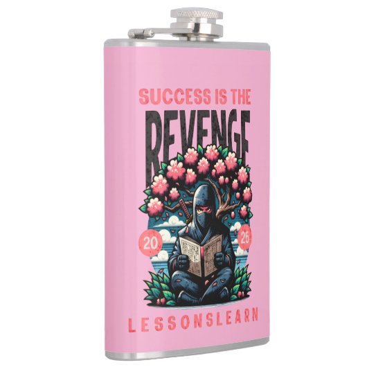 HOME SUCCESS REVENGE LESSONS LEARN VINYL FLASK フラスク (右)