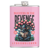 HOME SUCCESS REVENGE LESSONS LEARN VINYL FLASK フラスク (正面)