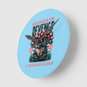 HOME SUCCESS REVENGE LESSONS LEARN WALL CLOCK ラウンド壁時計 (傾斜)