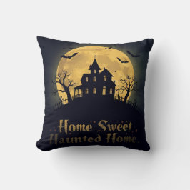 Home Sweet Haunted Home Halloween  クッション