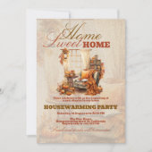 Home Sweet Home あったかい秋の新居お披露目 招待状 (正面)