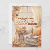 Home Sweet Home あったかい秋の新居お披露目 招待状 (裏面)
