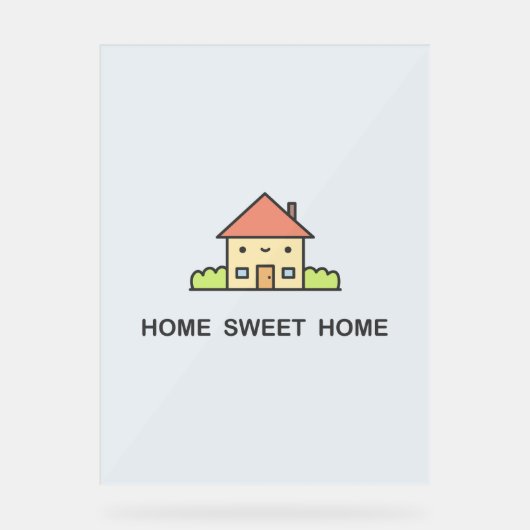 Home Sweet Home アクリルサイン (正面)