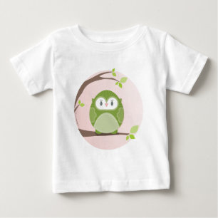 HOME SWEET HOME ::木にフクロウ2 ベビーTシャツ