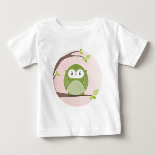 HOME SWEET HOME :：木にフクロウ2 ベビーTシャツ (正面)