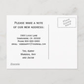 Home Sweet Home Change of Addressはがき – 鍵 案内ポストカード (裏面)