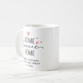Home Sweet Home Coffee Mug コーヒーマグカップ (正面左)