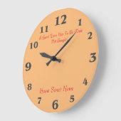 Home Sweet Home for Round Large-Wall-Clock ラージ壁時計 (傾斜)