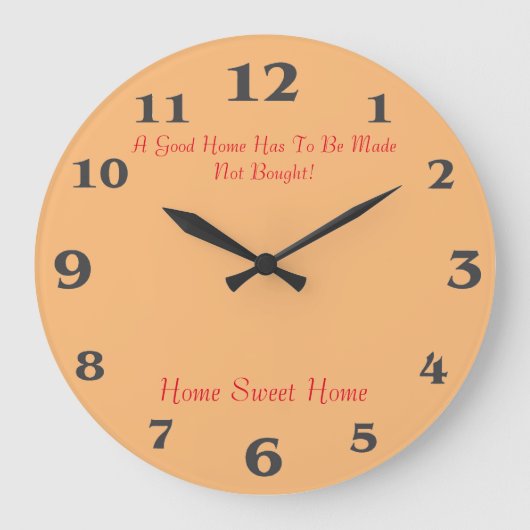 Home Sweet Home for Round Large-Wall-Clock ラージ壁時計 (正面)