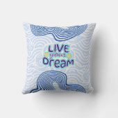 Home Sweet Home – Handwritten Pillow Design クッション (裏面)