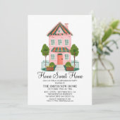 Home Sweet Home Housewarming Party Invitation Card 招待状 (スタンド正面)