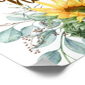 Home Sweet Home Sunflower ポスター (角)