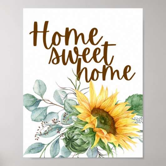 Home Sweet Home Sunflower ポスター (正面)