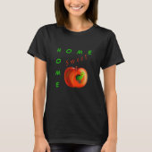 Home Sweet Home T-Shirt Happy Worm In Apple Tシャツ (正面)