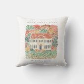 Home Sweet Home Thanksgiving Autumn Georgian House クッション (裏面)