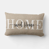 Home Sweet Home Throw Pillows ランバークッション (裏面)