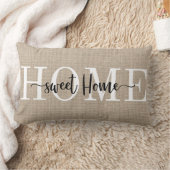 Home Sweet Home Throw Pillows ランバークッション (ブランケット)