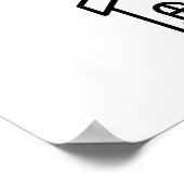 Home Sweet Home Typografie Poster  ポスター (角)