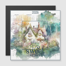 Home Sweet Home Watercolor Cottage