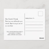 Home Sweet New Home Change of Addressはがき ポストカード (裏面)