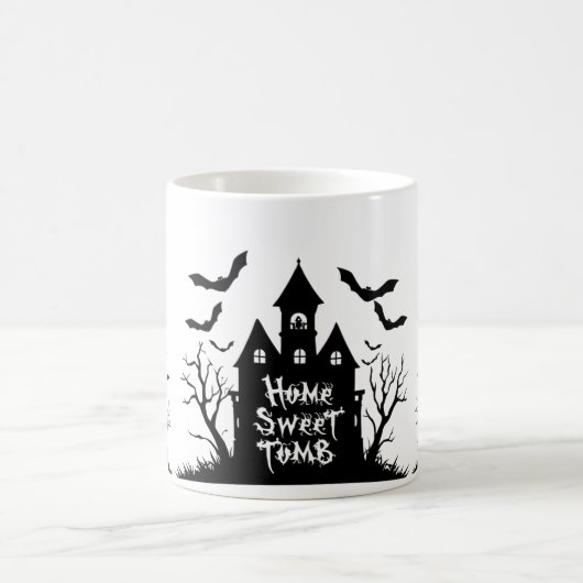 Home Sweet Tomb Mug | Funny Gothic Halloween Cup コーヒーマグカップ (中央)