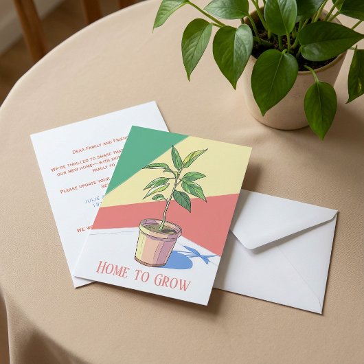 Home to Grow house plant新しいアドレス発表 案内状