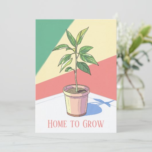 Home to Grow house plant新しいアドレス発表 案内状 (スタンド正面)