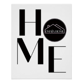 HOME Typography Wall Art ポスター