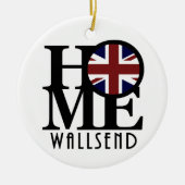HOME Wallsend England セラミックオーナメント (正面)
