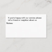 Home Watch Services名刺デザイン 名刺 (裏面)