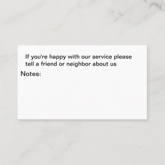 Home Watch Services名刺デザイン 名刺 (裏面)