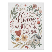 Home Where I'M With You – ロマンチックなフローラ引用文