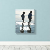 Home, Where Your Story Beginning Family Photo Canv キャンバスプリント (インサイチュ (ウッドフロア))