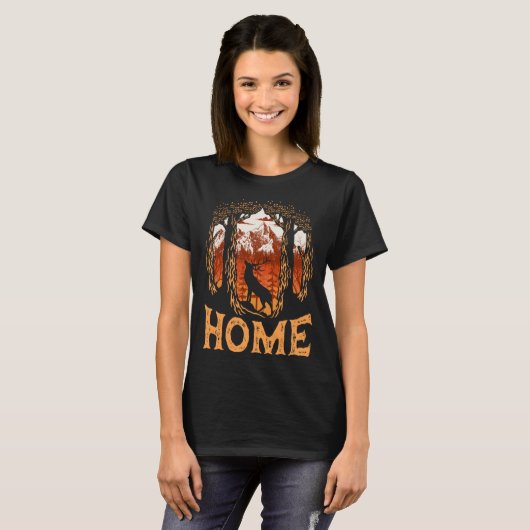 Home Wilderness Landscape Camping Outdoor 6 Tシャツ (正面フル)