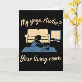 Home Yoga Activewear My Yoga Studio Your Living Ro カード (黄色い花)