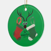 Home Youはクリスマスに私の幸せな場所 セラミックオーナメント (左)