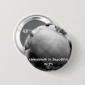 Homebirthは美しい誕生です 缶バッジ (正面&裏面)