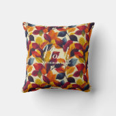 Homebodyハート紅葉 | 秋ホームデコール クッション (裏面)