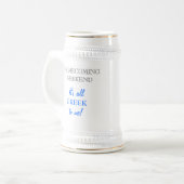 HOMECOMING "It all GREEK to Me!" stein (セラミック) ビールジョッキ (正面左)