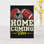 Homecoming Vibes For Teens Football Game Outfits D カード (黄色い花)