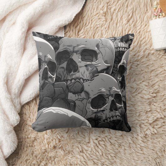 #homedeccorskullpillow クッション (ブランケット)