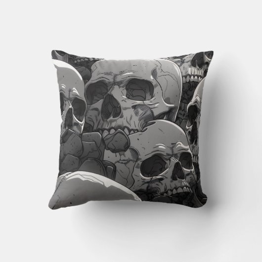 #homedeccorskullpillow クッション (裏面)