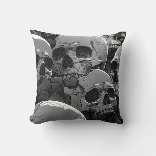 #homedeccorskullpillow クッション (正面)